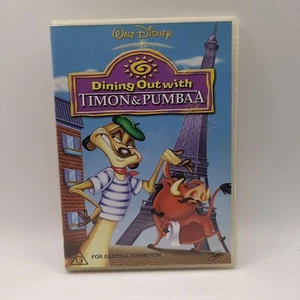Dining Out With Timon And Pumbaa (DVD 1996) Region 4 Adventure, (A14) - Picture 1 of 3
