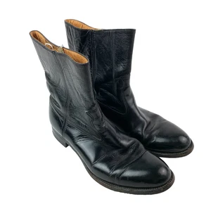 Botines vintage años 70 Frye de cuero negro para hombre EE. UU. 10,5 B 11003 - Imagen 1 de 22