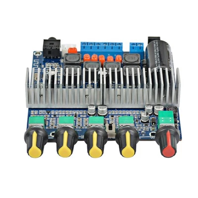 Bluetooth 5.0 Power Audio Amplifier Board 2.1 Channel TPA3116 HIFI Audio Stereo - Image 1 of 4