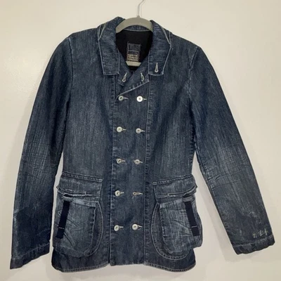 Chaqueta vaquera vintage Marithe Francois Girbaud Avant Garde para mujer Y2K leer más abajo Foto 1 de 4