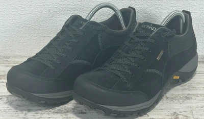 Dansko Paisley Black Leather Suede Sneakers Shoes Vibram EU 41  (US 10) Hiking - Image 1 of 4