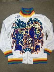 Coogi Rainbow Jacket with Velvet Tropical Print Kids Sz 7x XL - Picture 1 of 10