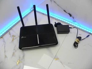 TP-LINK AC2100 Archer VR2100 VDSL/ADSL Modem Router OneMesh Black UK #286 - Photo 1/3
