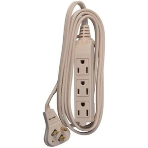 Master Electrician 03507ME 6-Feet Beige Low Profile Cube Tap Extension Cord - Picture 1 of 1