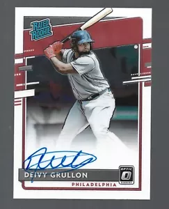 Deivy Grullon AUTOGRAPH Philadelphia Phillies 2020 Panini Donruss Optic AUTO  - Picture 1 of 1