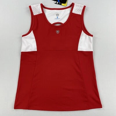 Camiseta sin mangas deportiva para mujer DUC Look Out roja/blanca talla pequeña Foto 1 de 4