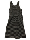 Madewell Black White Striped Jumper Romper AthleticTank Skirt Dress Womens 2XS
