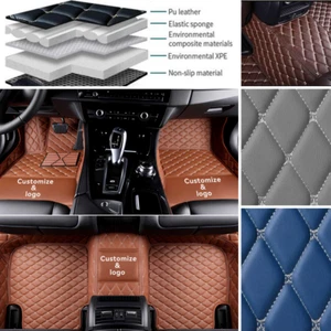 For Kia Cadenza Car Floor Mats Waterproof Front Rear Carpets Auto Mats Liners - Picture 1 of 30