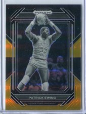 2023-24 Panini Prizm Draft Picks Patrick Ewing BLACK / GOLD #96 5/5 SP RARE