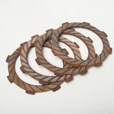 适合川崎 GTO AR50 AR80 MC1 KE100 KH125 G5 离合器板摩擦 4 件 — 第 1/4 张图片