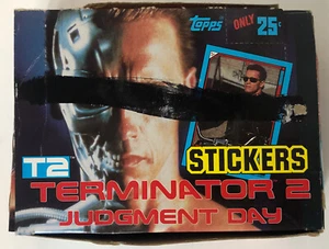TERMINATOR 2 JUDGEMENT DAY FULL BOX OF NON-SPORT STICKERS - Picture 1 of 7