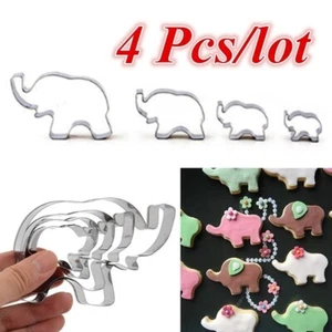 Elephant Animals Steel Cookie Cutter Cake Baking Biscuit Pastry Moulds Cake Tool - Picture 1 of 8