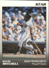 1989 (GIANTS) Star Mitchell/Clark #6 Kevin Mitchell/Mitchell - Playoff Stats