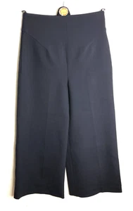 BNWT Karen Millen navy high waist wide cropped leg trousers UK 8 NEW - Picture 1 of 8