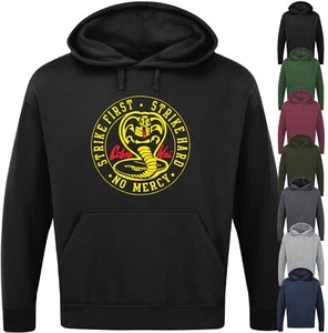 COBRA KAI HOODIE Karate Kid Inspired Martial Art Funny Slogan Novelty Geeky Top - Picture 1 of 17
