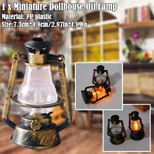 Miniature LED Ceiling Lamp Mini Landscape Oil Lamp AU Lantern Decor O8J6