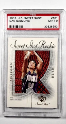2002 Upper Deck Sweet Shot #101 Dan Gadzuric /999 Rookie PSA 9 *Only 1 Higher* - Image 1 of 3