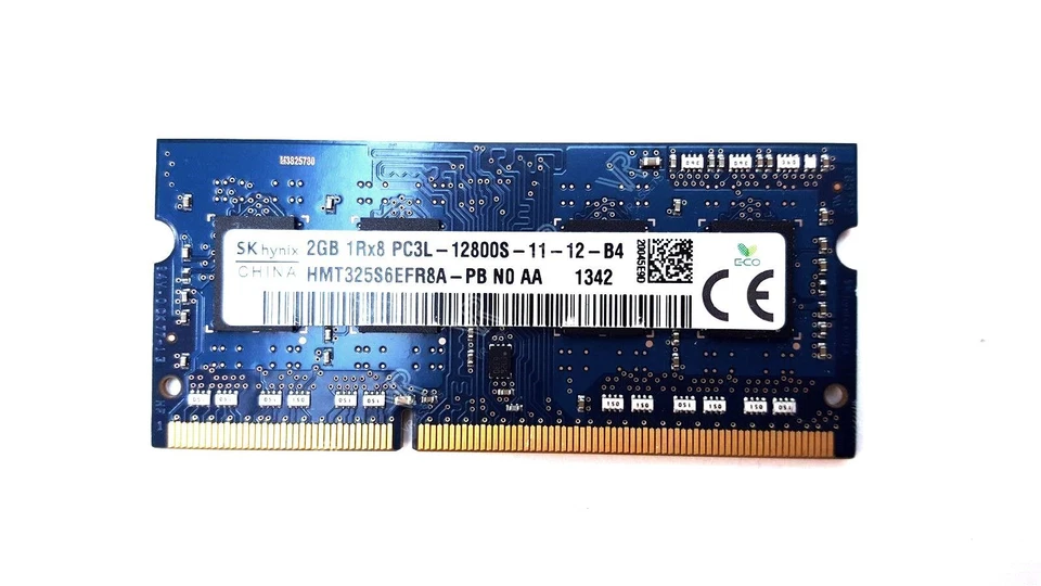 Hynix 2GB PC3L-12800S DDR3-1600MHz 204pin So-Dimm Laptop Memory HMT325S6EFR8A-PB - Image 1 of 1