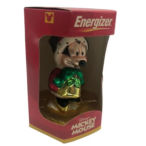 Energizer Disney Minnie Mouse Weihnachtsschmuck mundgeblasenes Glas Handarbeit - Bild 1 von 8