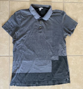 Camisa Polo Calvin Klein Cuello Estilo Gris Manga Corta Algodón Pequeña - Imagen 1 de 8