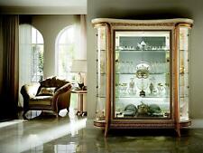 Display Cabinet 1x Glass Showcase Italy Design Furniture Baroque Rococo Luxury
