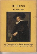 Rubens 10 Color Art Cards Collection Book