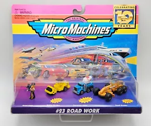 Original Micro Machines #23 ROAD WORK 1996 10th Anniversary Galoob Sealed NEW - Picture 1 of 8