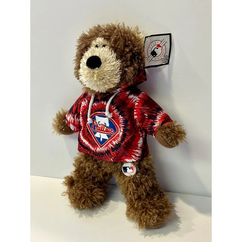 NWT Philadelphia Phillies MLB Hoodie Teddy Bear Plush Stuffed Animal Good Stuff Cover