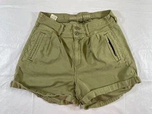American Eagle Shorts Womens Size 8 Green Modern 2 double button pockets -936 - Picture 1 of 5