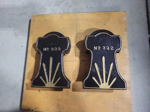 2 VINTAGE BARN DOOR ROLLERS ANTIQUE, RESTORED, STOWELL MFG, MILWAUKEE Cover
