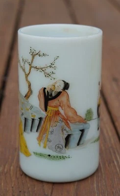 SOPORTE CEPILLO CRISTAL PEKING CHINO, MEDIADOS SIGLO XX. Foto 1 de 4