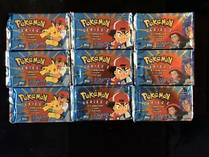 POKÉMON TOPPS SERIE DE ANIMACIÓN TV 2 BOOSTERS SET DE 3 EDICIÓN ESPECIAL COLECCIONISTA - Imagen 1 de 3
