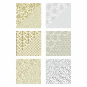 Richard Garay Silver & Gold Collection Printed Paper pack 12" x 12" SGPP-001 New - Picture 1 of 1