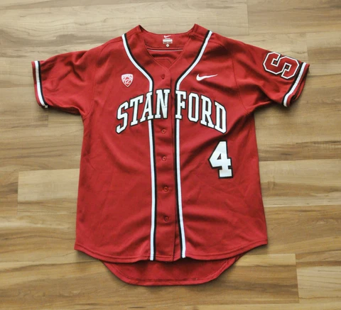 STANFORD CARDINAL #4 BASEBALL JERSEY NCAA PAC12 NIKE RED SEWN MEDIUM MEN/WOMEN? Cover