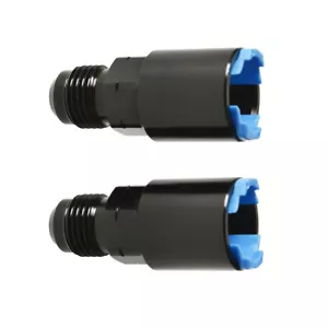 Adaptador de desconexión rápida Labwork 2x carril de combustible EFI 6AN macho destello a 3/8" - Imagen 1 de 7