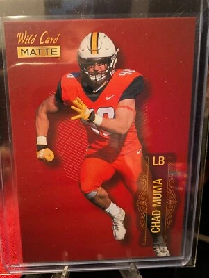 🔥 Chad Muma SP 2022 Wild Card Matte *CHASE RED* RC *Jaguars LB - Image 1 of 2