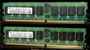 Set of (2) Samsung M378T3354CZ0-CCC 256MB (512MB Total) RAM PC2-3200U FAST SHIP! - Picture 1 of 2