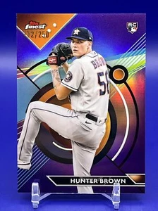 HUNTER BROWN ROOKIE 172/250 PURPLE REFRACTOR 2023 Topps Finest #69 - ASTROS - Picture 1 of 3