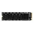 6 Port Sata Iii 6Gb/S For M.2 Pcie Controller Ssd Card For W/ Low Profile Bracke