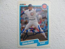 Cubs Shawn Boskie Signed Autographed 1990 Fleer Update Excellent