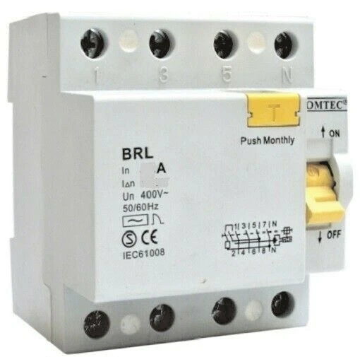 INTERRUTTORE DIFFERENZIALE PURO 4 POLI  125A  300mA ( 0,3 ) COMTEC MF0001-19517 - Immagine 1 di 1