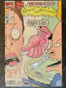 PSA/DNA 1994 Marvel Beavis and Butthead #1 SIGNIERT von GLENN HERDLING & BOB SHAREN - Bild 1 von 5