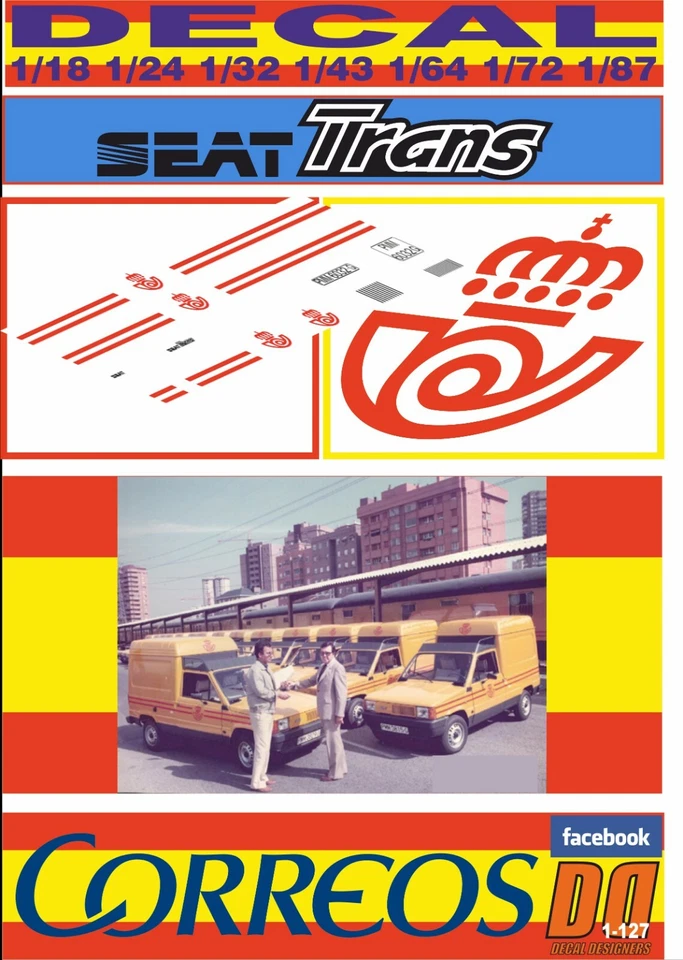 DECAL SEAT TRANS CORREOS 1984 (08) - Image 1 of 1
