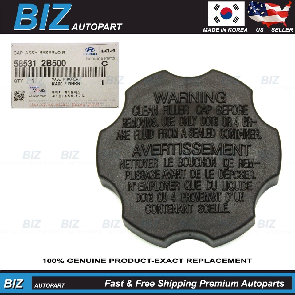 OEM Hyundai & KIA 585312B500 Cap ASSY Reservoir -