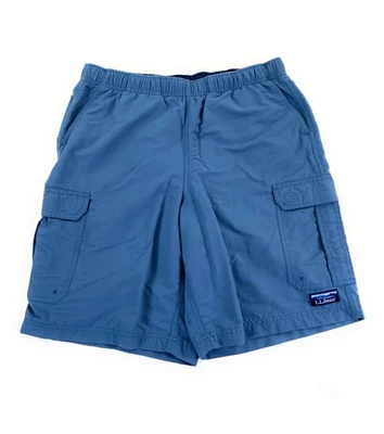 LL Bean Men's Classic Supplex Sport Liner Blue Cargo Swim Trunks Medium - Image 1 of 4