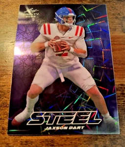 Jaxson Dart RC Purple Lazer Leaf Trinity Steel /49 SSP - Bild 1 von 2