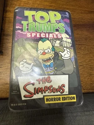 Top Trumps Specials the Simpson's Horror Edition War Card Game 2003 - Image 1 of 3