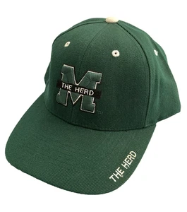 Gorra de Pelota Marshall College Sombrero The Herd Fútbol MAC Verde M Correa Bordada - Imagen 1 de 14