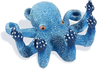 Pulpo Acuario Adornos Decoración Brillo Artificial Pecera Decoraciones Aqua Foto 1 de 4
