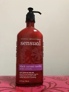Bath & Body Works SENSUALITY BLACK CURRANT VANILLA Bodylotion 6,5 Oz. SEHR SELTEN - Bild 1 von 2